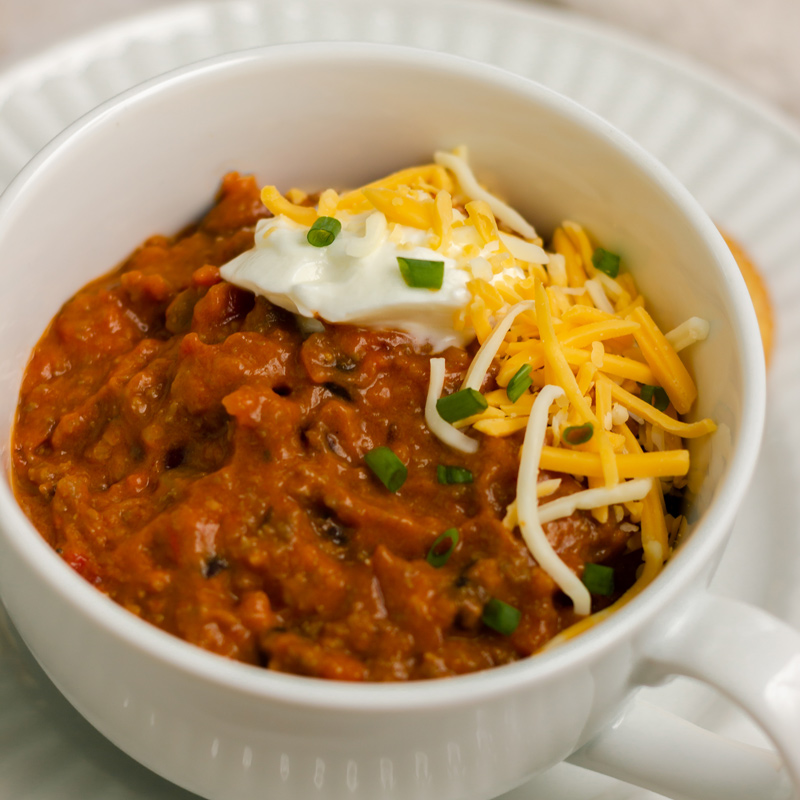 Low FODMAP Autumn Turkey Chili