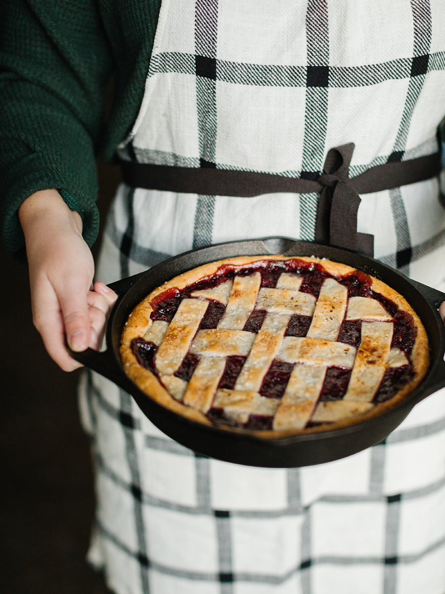 Skillet Raspberry Pie Recipe