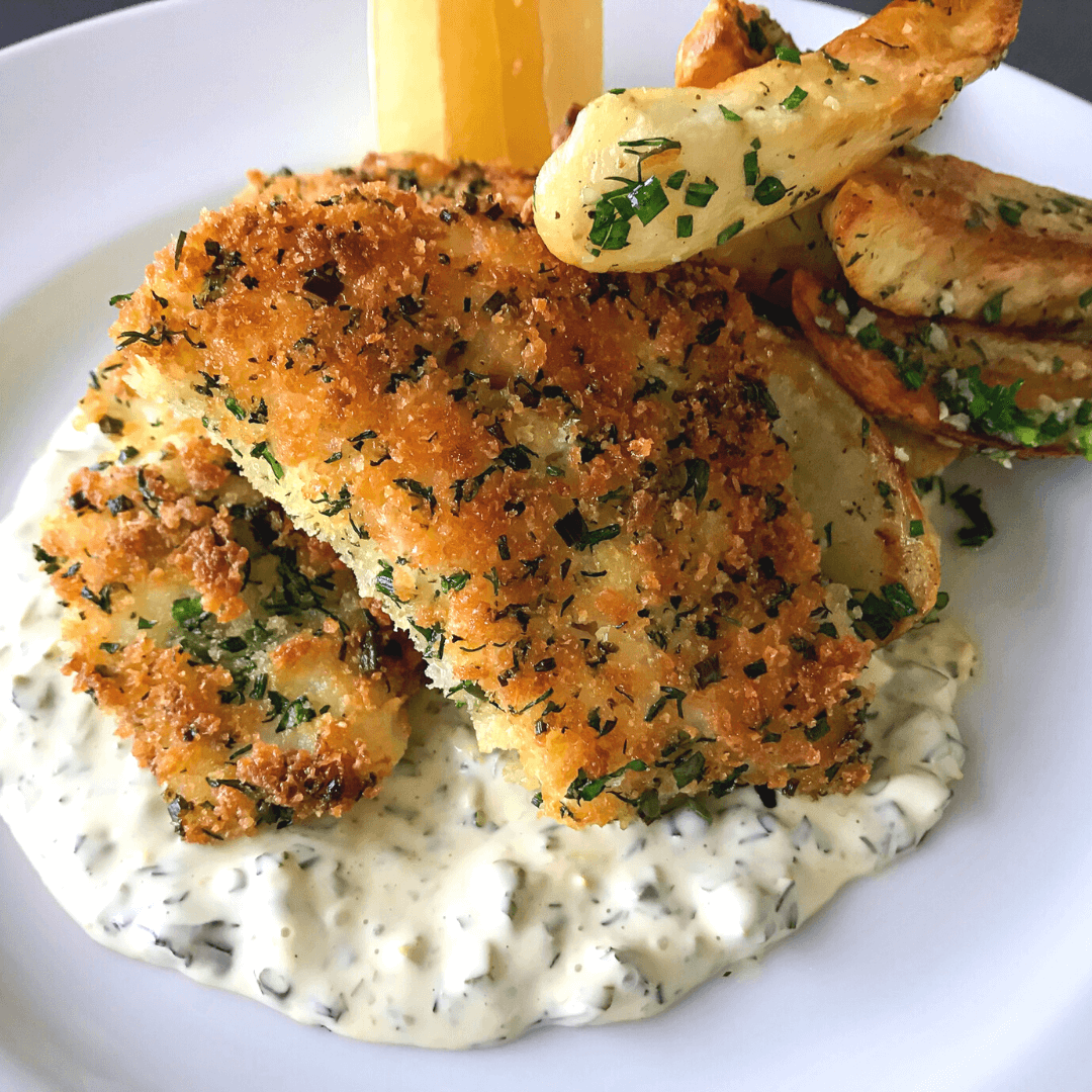 Fish and Chips with Tartar Sauce, Crispy and Fresh! - Much Butter